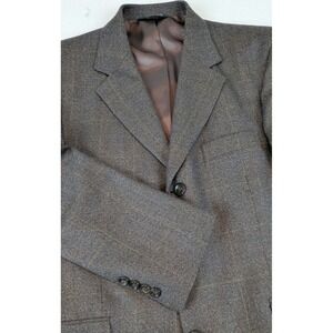 Stafford Executive Men's Cashmere/Wool Blend Blazer Sport Coat Jacket Brown 40S